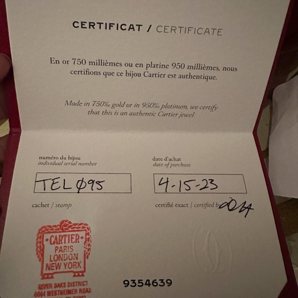 100% Authentic Cartier 18K White Gold Bracelet Size: 16 Classic Model - Picture 2 of 11